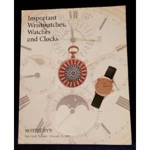 Veilingcatalogus Sotheby's, Important Wristwatches, Watches and Clocks